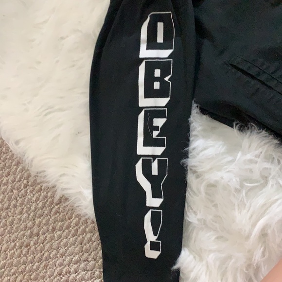 OBEY half zip fleece jacket. - Picture 2 of 4